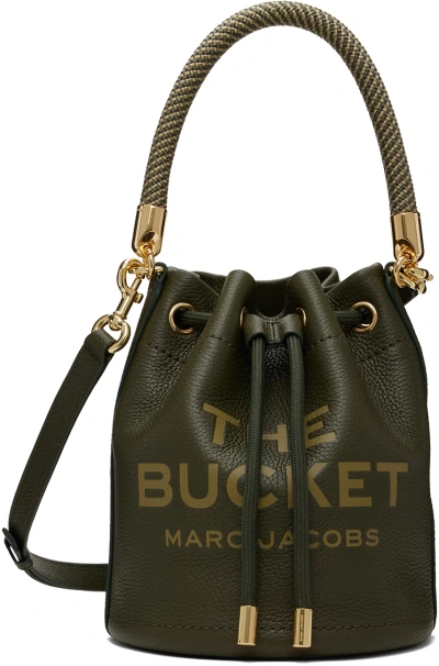 Marc Jacobs Green 'the Leather Bucket' Bag In 305 Forest