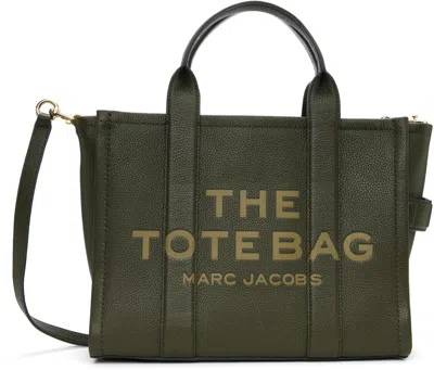 Marc Jacobs Green 'the Leather Medium' Tote