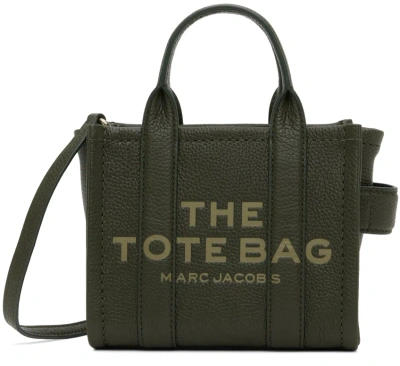 Marc Jacobs Green 'the Leather Mini' Tote In 305 Forest