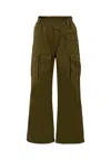 Marc Jacobs Green Trousers For Girl With Logo In Green