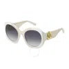 Marc Jacobs Grey Azure Oval Ladies Sunglasses Marc 722/s 0szj/gb 56