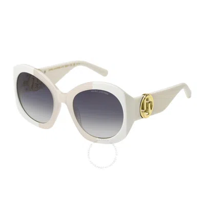 MARC JACOBS MARC JACOBS GREY AZURE OVAL LADIES SUNGLASSES MARC 722/S 0SZJ/GB 56