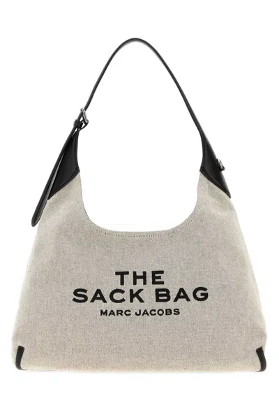 Marc Jacobs Grey Canvas The Sack Bag Shopping Bag In Gray