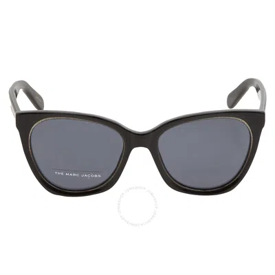 Marc Jacobs Grey Cat Eye Ladies Sunglasses Marc 500/s 0ns8 54 In Black / Grey