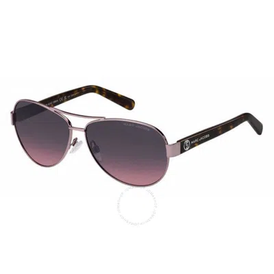 Marc Jacobs Grey Fuchsia Pilot Ladies Sunglasses Marc 699/s 0ht8/ff 60 In Purple