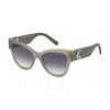 MARC JACOBS MARC JACOBS GREY GRADIENT CAT EYE LADIES SUNGLASSES MARC 697/S 06CR/9O 53