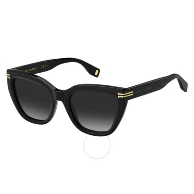 Marc Jacobs Grey Gradient Cat Eye Ladies Sunglasses Mj 1070/s 0807/9o 53 In Black