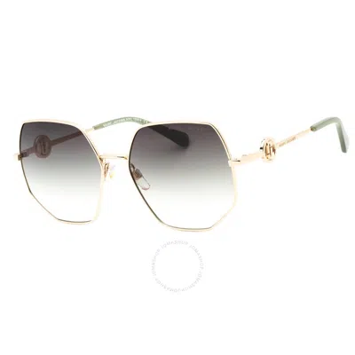 Marc Jacobs Grey Gradient Green Butterfly Ladies Sunglasses Marc 730/s 0pef/9k 59