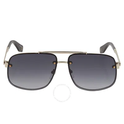 Marc Jacobs Grey Gradient Navigator Men's Sunglasses Marc 318/s 02m2/9o 61 In Metallic