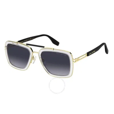 Marc Jacobs Grey Gradient Navigator Men's Sunglasses Marc 674/s 0900/9o 55 In Blue