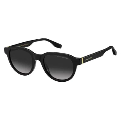 Marc Jacobs Grey Gradient Oval Men's Sunglasses Marc 684/s 0807/9o 52 In Black