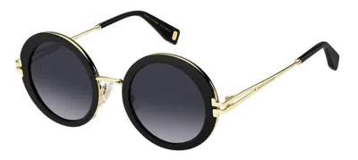 Marc Jacobs Grey Gradient Round Ladies Sunglasses Mj 1102/s 0807/9o 50 In White