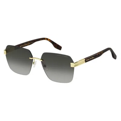 Marc Jacobs Grey Gradient Square Men's Sunglasses Marc 713/s 0086/9k 61 In Black