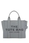 Marc Jacobs Grey Leather Mini The Tote Bag Handbag In Gray