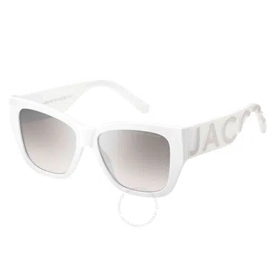 Marc Jacobs Grey Mirror Silver Butterfly Ladies Sunglasses Marc 695/s 0hym/ic 55