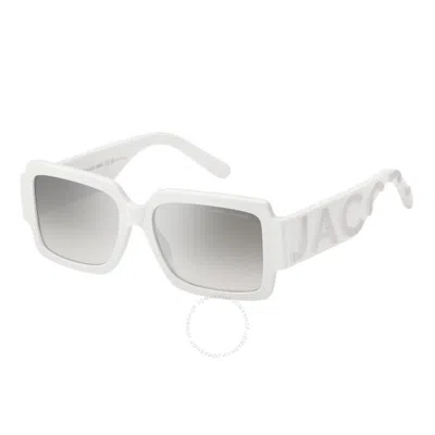 Marc Jacobs Grey Mirror Silver Square Ladies Sunglasses Marc 693/s 0hym/ic 55