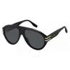 Marc Jacobs Grey Pilot Men's Sunglasses Marc 747/s 003l/ir 58