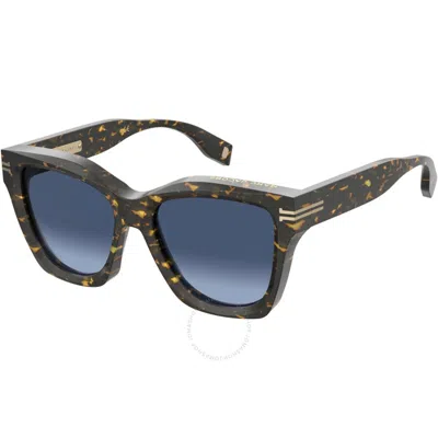 Marc Jacobs Grey Shaded Blue Cat Eye Ladies Sunglasses Mj 1000/s 0086/gb 54