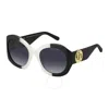 Marc Jacobs Grey Shaded Navigator Ladies Sunglasses Marc 722/s 0ccp/9o 56