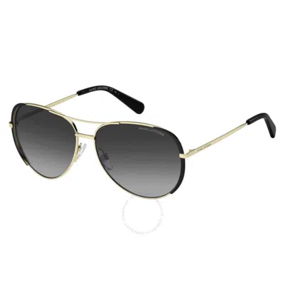 Marc Jacobs Grey Shaded Pilot Ladies Sunglasses Marc 686/s 0rhl/9o 59 In Black
