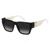 Marc Jacobs Grey Shaded Rectangular Ladies Sunglasses Marc 646/s 080s/9o 57