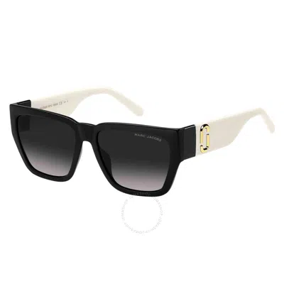 Marc Jacobs Grey Shaded Rectangular Ladies Sunglasses Marc 646/s 080s/9o 57