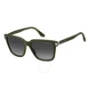 Marc Jacobs Grey Shaded Square Men's Sunglasses Marc 567/s 01ed/9o 57 In Grey
