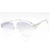 Marc Jacobs Grey Silver Pilot Men's Sunglasses Marc 747/s 0900/ic 58