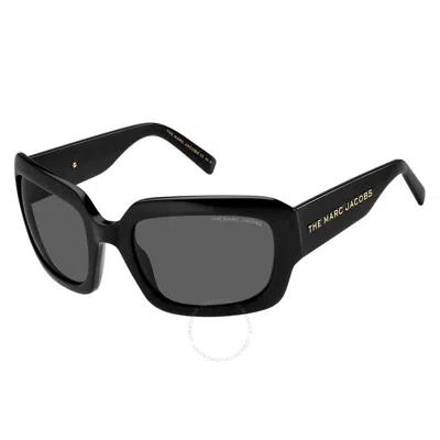 Marc Jacobs Grey Square Ladies Sunglasses Marc 574/s 0807/ir 59 In Black