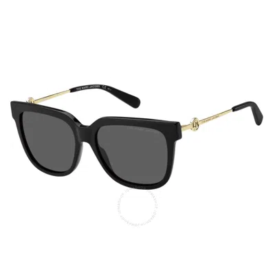 Marc Jacobs Grey Square Ladies Sunglasses Marc 580/s 0807/ir 55 In Black