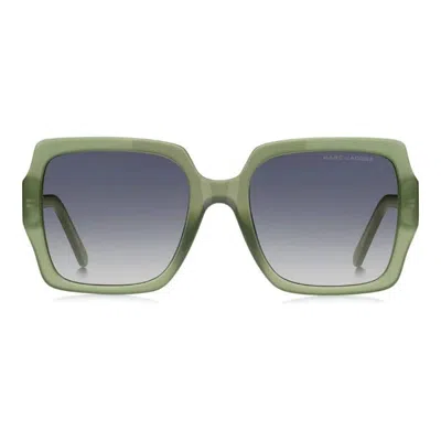 Marc Jacobs Grey Square Ladies Sunglasses Marc 731/s 1ed/gb A 55 In Green