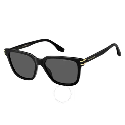 Marc Jacobs Grey Square Men's Sunglasses Marc 567/s 0807/ir 57 In Black