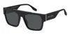 Marc Jacobs Marc 757/s 53mm Rectangular Sunglasses In Black
