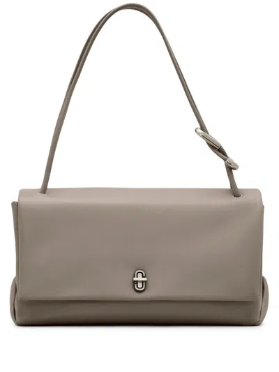 MARC JACOBS GREY THE LARGE DUAL SHOULDER BAG