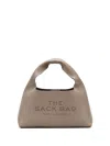 Marc Jacobs The Sack Mini Leather Hobo Bag In Grey