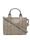 Marc Jacobs Grey The Leather Small Tote Bag In Gray
