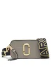 Marc Jacobs Snapshot Bag In Cement-colored Leather In Gray