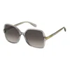 Marc Jacobs Greybeige Acetate Sunglasses In Gray