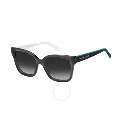 Marc Jacobs Greyshaded Cat Eye Ladies Sunglasses Marc 458/s 0r65/9o 53 In Black / Grey