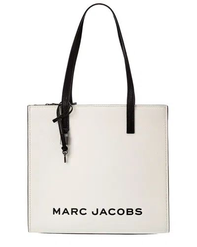 Marc Jacobs Grind Leather Tote In Black