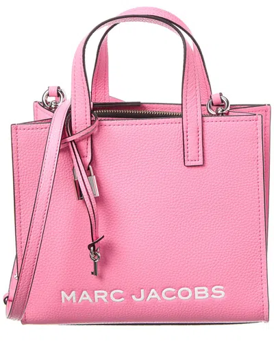 Marc Jacobs Grind Mini Leather Tote In Pink
