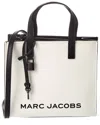 Marc Jacobs Grind Mini Leather Tote In White
