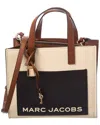 Marc Jacobs Grind Mini Leather Tote In White