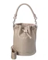 Marc Jacobs Groove 2.0 Webbing Leather Bucket Bag In Gray