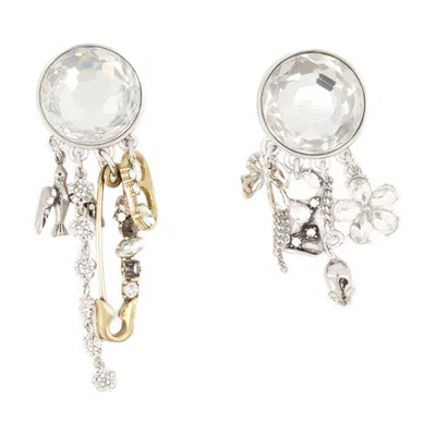 Marc Jacobs Grunge Glam Gem Earrings In Gold