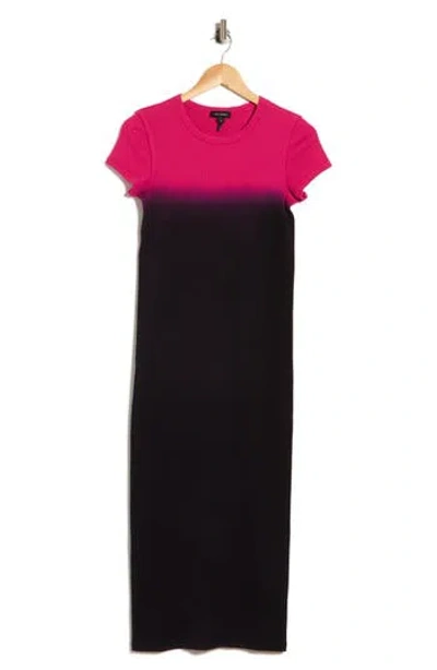 Marc Jacobs Grunge Spray Shrunk Tee Dress In Black