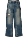 Marc Jacobs Grunge Oversize Wide-leg Carpenter Jeans In Blue