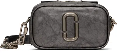 Marc Jacobs Gunmetal 'the Metallic Distressed Big Shot' Bag In Gray