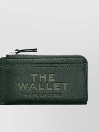 Marc Jacobs Hammered Leather Wallet Padlock Detail In Green
