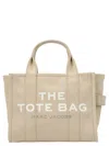 Marc Jacobs 'traveler Handbag' Mini Beige Tote Bag With Logo In Beige